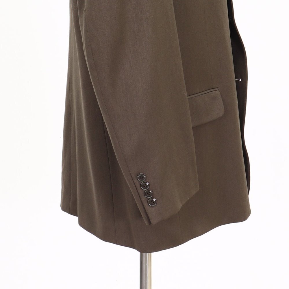 Albert Nipon 44r Brown Solid 3-Button Sport Coat … - image 8